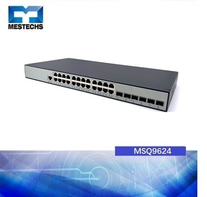 Διοικητικός διακόπτης 24x MSQ9624 2.5G L3 αποτελεσματικότητα δαπανών διακοπτών 2.5GT + 6x SFP+