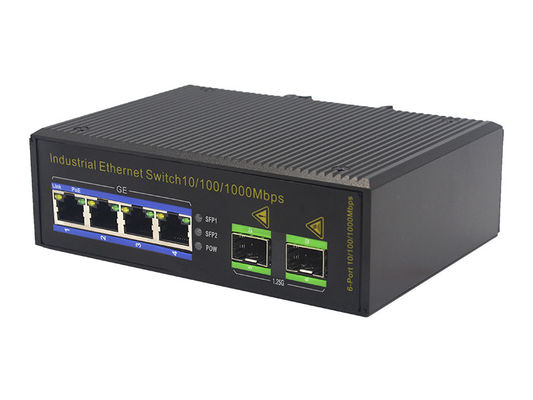 διακόπτης σημείου εισόδου ινών 100Base-τ 3W IP40 MSG1204P 1000M ethernet