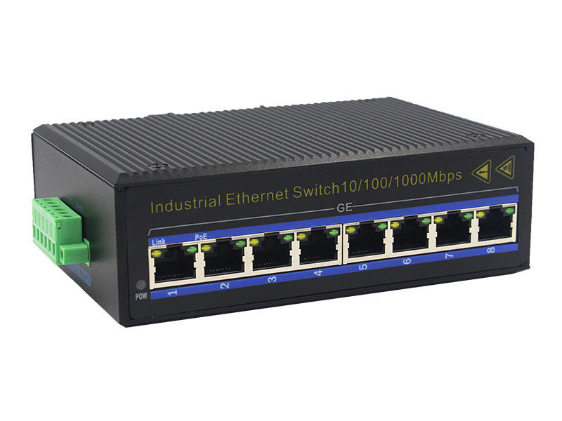8 πλήρης ημιαμφίδρομος διακόπτης MSG1008 Ethernet ινών λιμένων 1000Base-TX