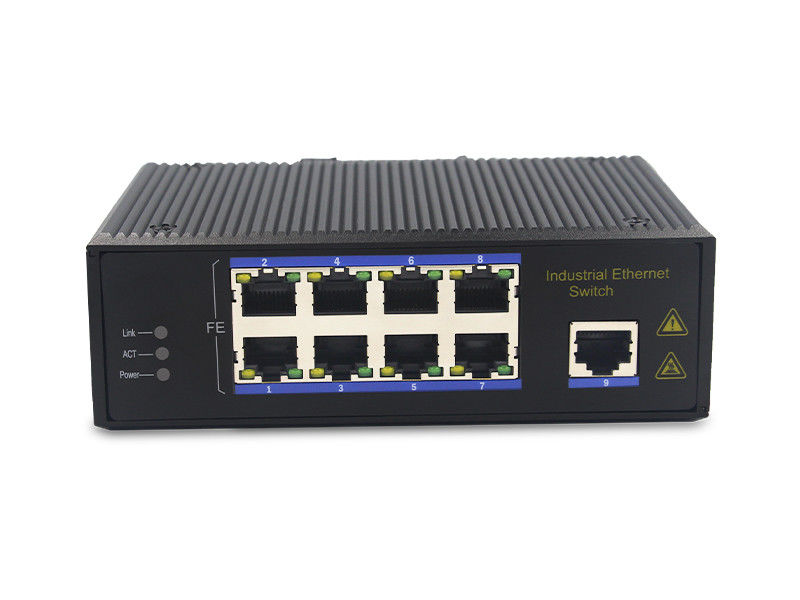 9 λιμένες 100Base-TX 100M διακόπτης IP40 MSE1009P σημείου εισόδου Ethernet 3W