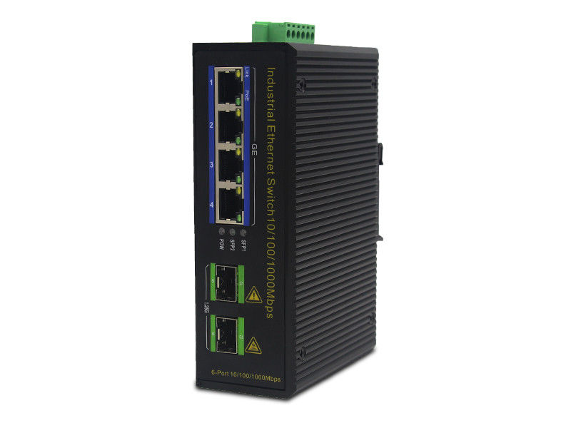 διακόπτης σημείου εισόδου ινών 100Base-τ 3W IP40 MSG1204P 1000M ethernet