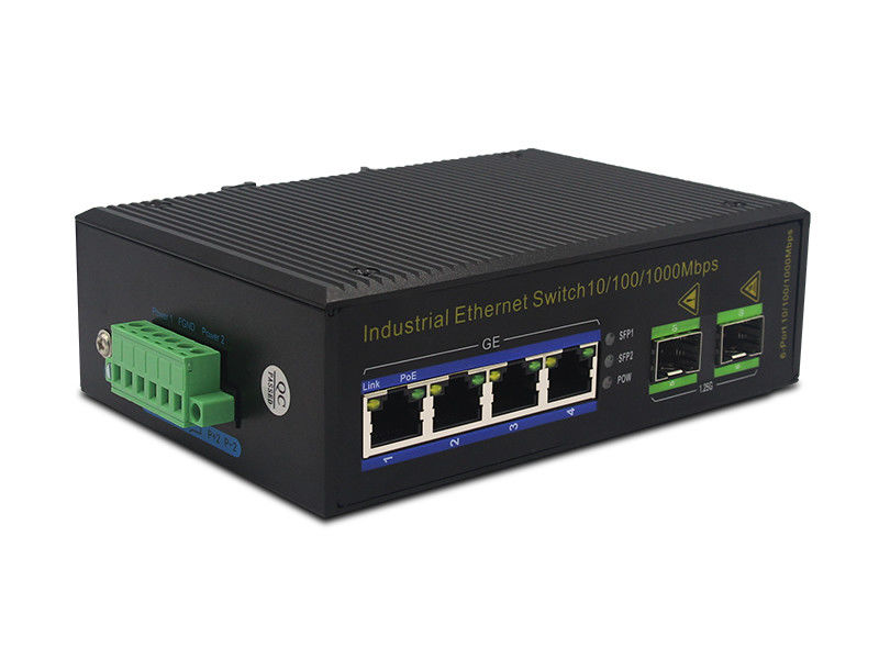 διακόπτης σημείου εισόδου ινών 100Base-τ 3W IP40 MSG1204P 1000M ethernet