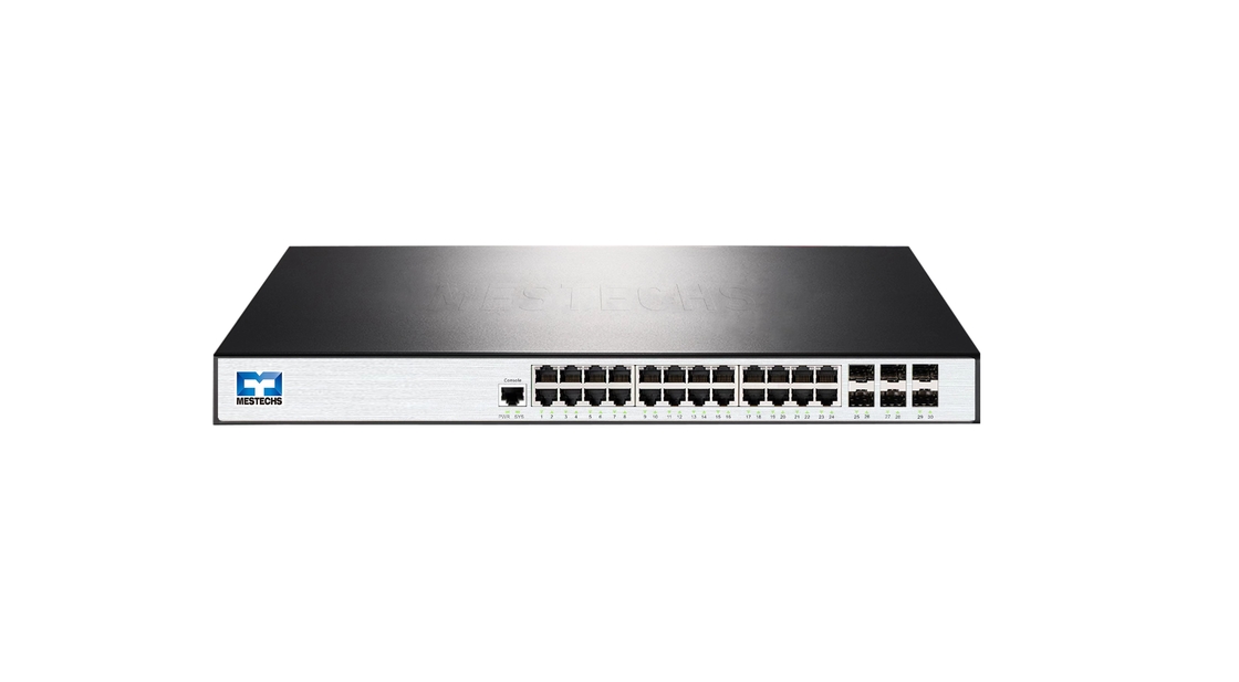 L3 διακόπτης 24 X 10 διοικητικού Ethernet/λιμένες 100M/1000M/2.5G βάση-τ 6 Χ 10G SFP